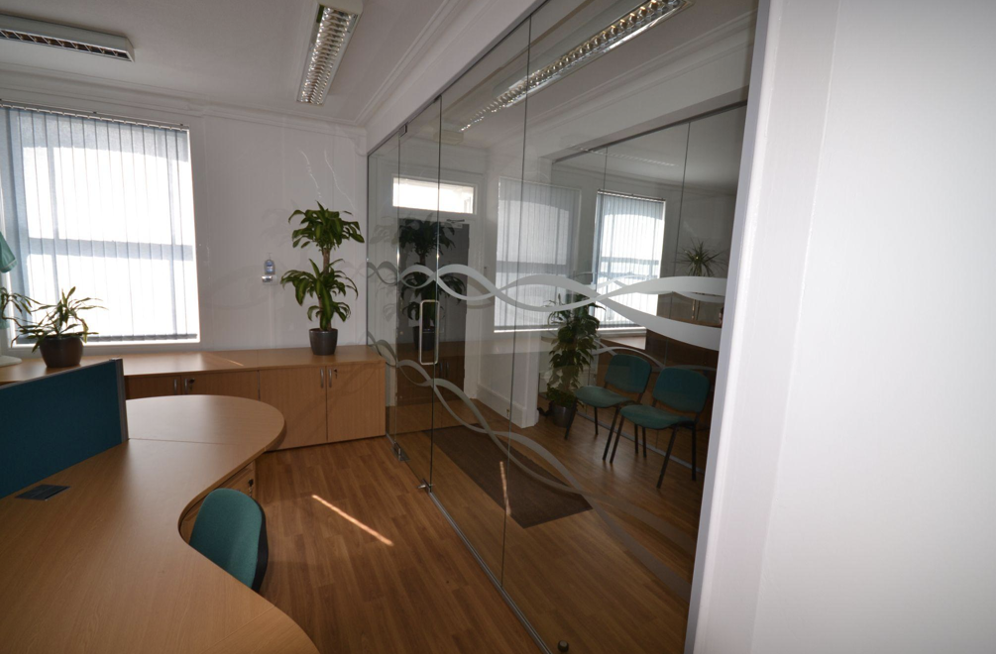 Commercial Office Refurbishment | Glass office partitions in a modern office