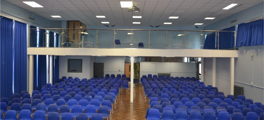 Hazelwick School | Mezzanine floor in hall.