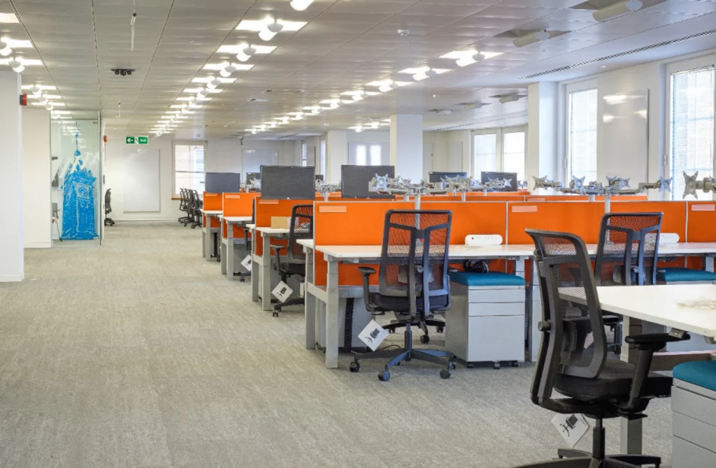 Office refurbishment companies | Office desk area.