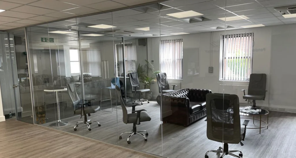 Glass office walls | Modern office space.